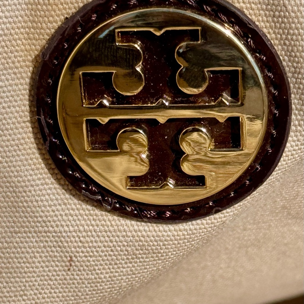 Vintage Tory Burch Nylon & Patent Leather Tote Bag - Picture 3 of 11